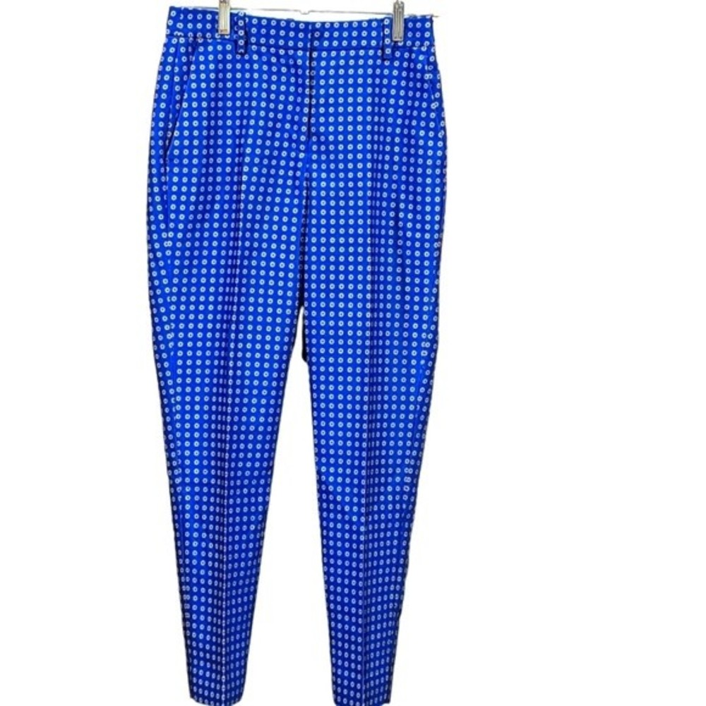 J. Crew Foulard Jacquard Cigarette Pants Size 8